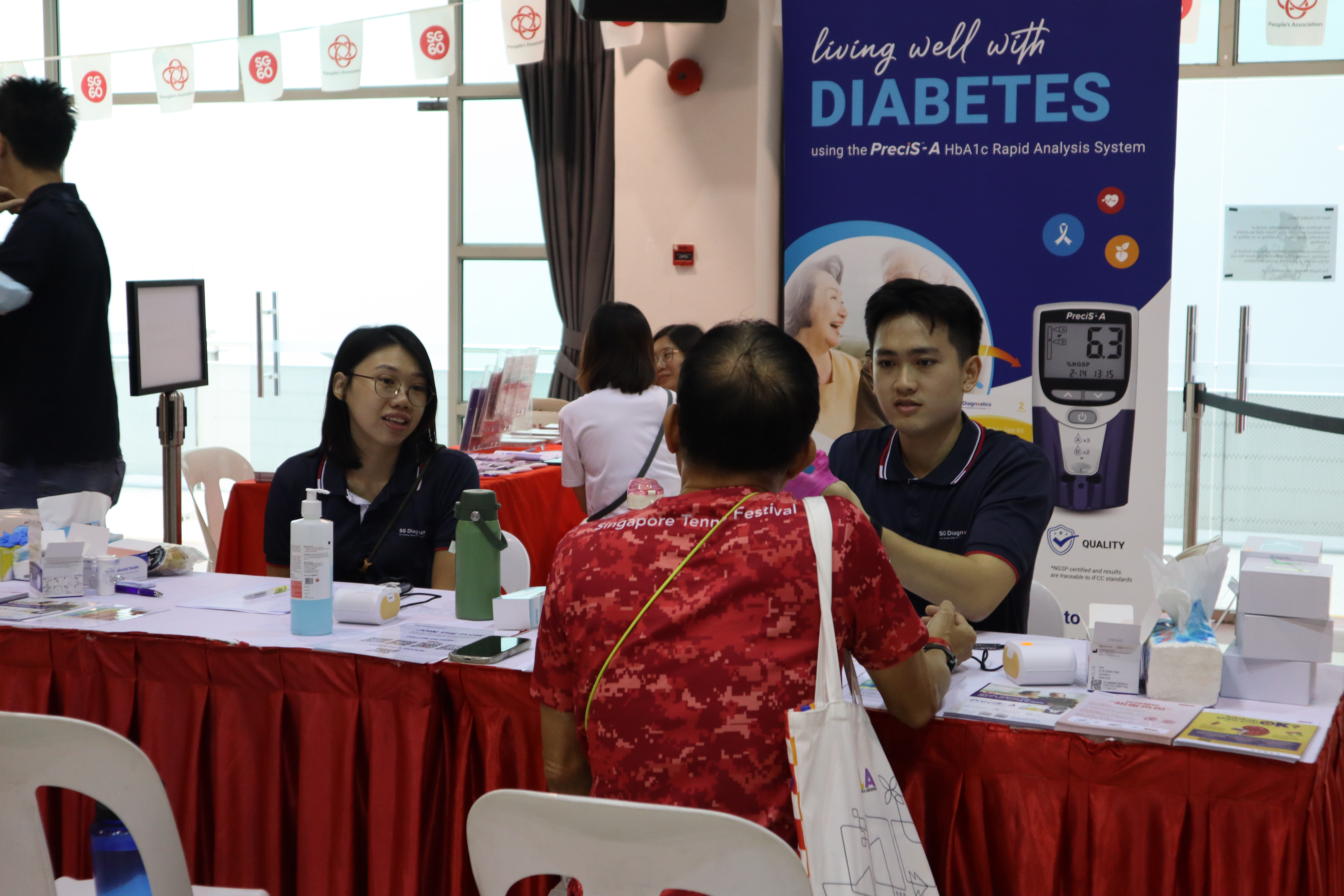 Diabetes screening booth
